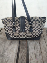 Load image into Gallery viewer, Coach Signature Hampton Flap Bag F12644 Satchel