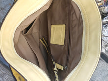 Load image into Gallery viewer, Coach Hobo Zoe Medium Yellow Leather Shoulder Bag F12671