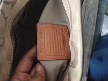 Load image into Gallery viewer, Coach Hampton Signature F13338 Khaki Leather Purse