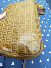 Load image into Gallery viewer, FENDI Zuccino Yellow Coated Canvas Shoulder Bag