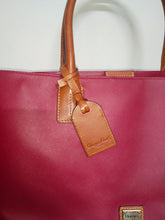 Load image into Gallery viewer, Dooney & Bourke Large Shopper Red Leather Tote