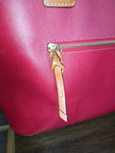 Load image into Gallery viewer, Dooney & Bourke Large Shopper Red Leather Tote