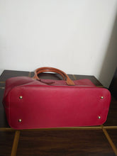 Load image into Gallery viewer, Dooney & Bourke Large Shopper Red Leather Tote