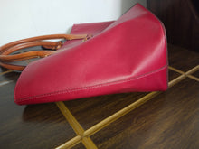 Load image into Gallery viewer, Dooney & Bourke Large Shopper Red Leather Tote