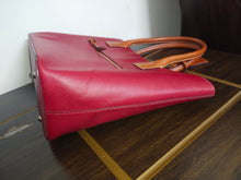 Load image into Gallery viewer, Dooney & Bourke Large Shopper Red Leather Tote