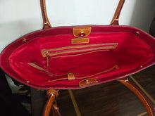 Load image into Gallery viewer, Dooney & Bourke Large Shopper Red Leather Tote