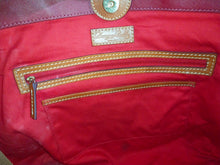 Load image into Gallery viewer, Dooney & Bourke Large Shopper Red Leather Tote