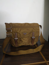 Load image into Gallery viewer, Prada Nylon Tobacco Messenger Sling Bag