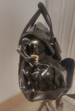 Load image into Gallery viewer, Gucci Black Leather and Coated Canvas Large Dialux Queen Tote 189883 204991
