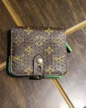 Load image into Gallery viewer, Limited Edition Louis Vuitton Monogram Perforated Bi-fold Wallet in Green
