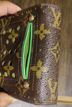 Load image into Gallery viewer, Limited Edition Louis Vuitton Monogram Perforated Bi-fold Wallet in Green
