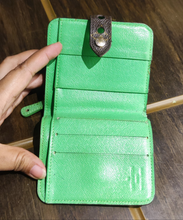 Load image into Gallery viewer, Limited Edition Louis Vuitton Monogram Perforated Bi-fold Wallet in Green
