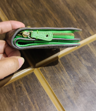 Load image into Gallery viewer, Limited Edition Louis Vuitton Monogram Perforated Bi-fold Wallet in Green
