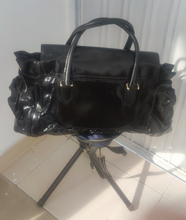 Load image into Gallery viewer, Gucci Black Leather and Coated Canvas Large Dialux Queen Tote 189883 204991
