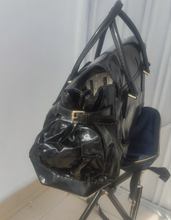 Load image into Gallery viewer, Gucci Black Leather and Coated Canvas Large Dialux Queen Tote 189883 204991
