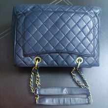 Load image into Gallery viewer, Authentic Chanel GST Grand Shopping Tote Caviar Dark Blue With Gold Hardware
