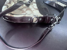 Load image into Gallery viewer, Coach Signature Brown Shoulder Hobo Bag Tote F14709 Zoe
