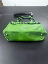 Load image into Gallery viewer, Coach Hamilton F13087 Lime Green Leather Braided Belt Shoulder Bag
