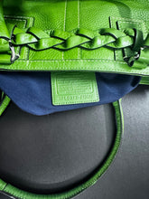 Load image into Gallery viewer, Coach Hamilton F13087 Lime Green Leather Braided Belt Shoulder Bag
