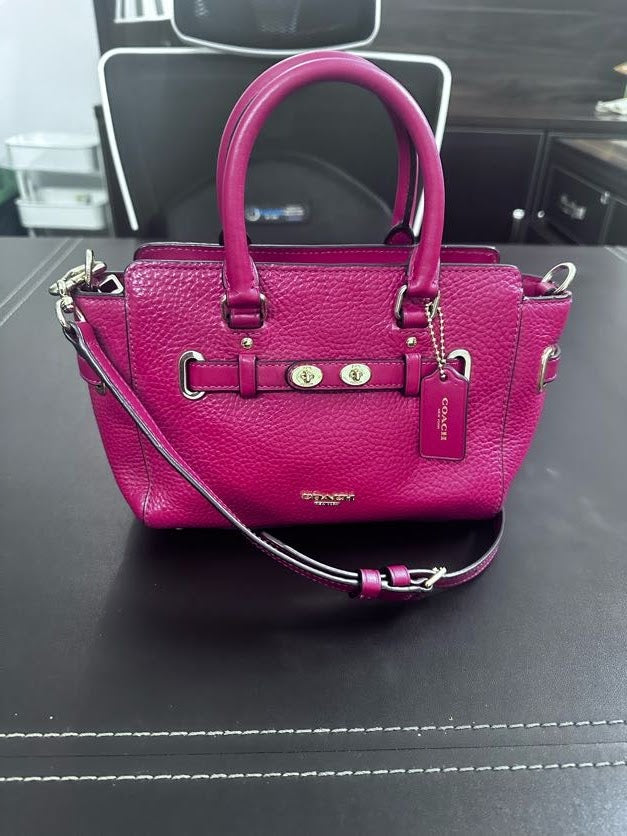 Coach F37635 Mini Blake Carryall Pebble Leather Crossbody NWOT
