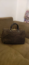 Load image into Gallery viewer, Louis Vuitton Brown Monogram Mini Lin Speedy Bandouliere 30 Dark brown
