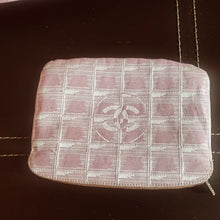 Load image into Gallery viewer, Chanel CC Logo Travel Line Large Nylon Tote Bag Light Pink with makeup pouch
