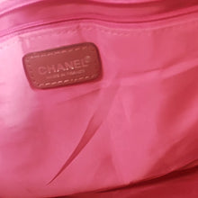 Load image into Gallery viewer, Chanel CC Logo Travel Line Large Nylon Tote Bag Light Pink with makeup pouch
