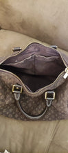 Load image into Gallery viewer, Louis Vuitton Brown Monogram Mini Lin Speedy Bandouliere 30 Dark brown
