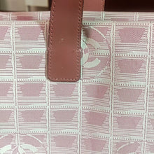 Load image into Gallery viewer, Chanel CC Logo Travel Line Large Nylon Tote Bag Light Pink with makeup pouch
