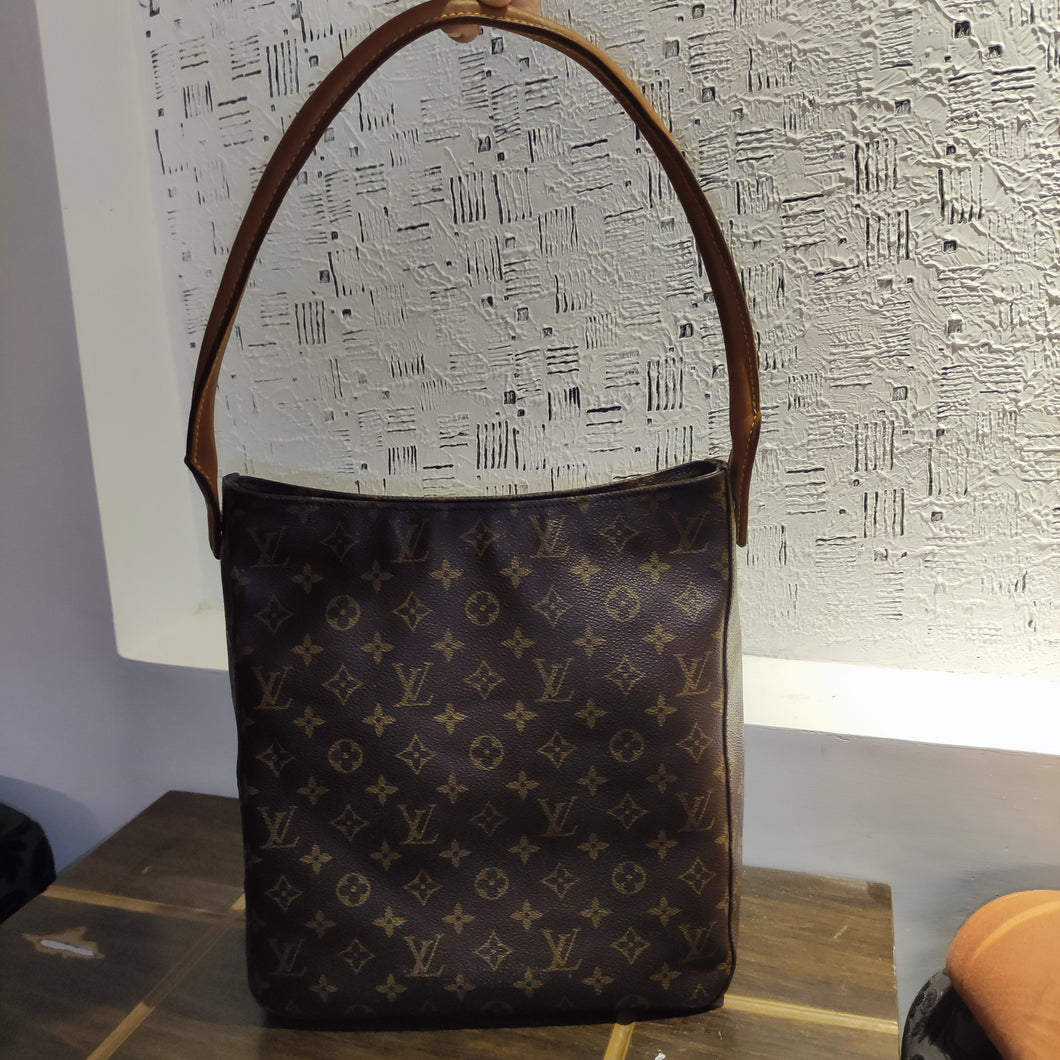 Authentic Louis Vuitton Looping GM Shoulder Bag - Brown Monogram Canvas | Pre-Owned