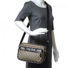 Load image into Gallery viewer, Gucci Gg Monogram 114531 205011 Brown Coated Canvas Cross Body Bag
