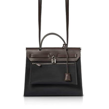 Load image into Gallery viewer, Hermes Noir Toile Herbag Zip 31
