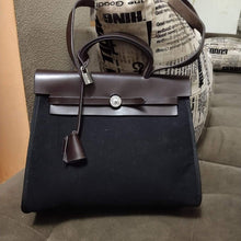 Load image into Gallery viewer, Hermes Noir Toile Herbag Zip 31
