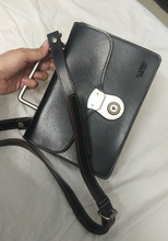 Load image into Gallery viewer, Authentic Vintage Flandre Club 1978 hard crossbody bag with silver hardware
