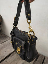 Load image into Gallery viewer, Coach H0082-f12868 Black Leather Shoulder Bag
