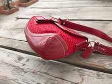 Load image into Gallery viewer, COACH Soho F10926 Red Canvas/Leather Hobo Bag
