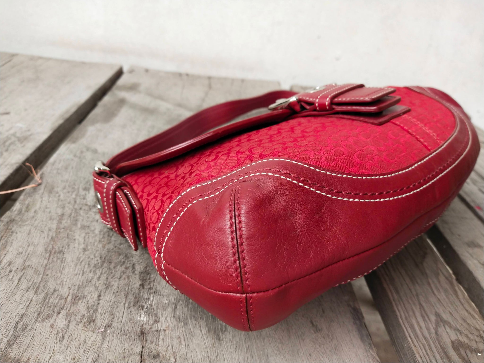 COACH Soho F10926 Red Canvas/Leather Hobo Bag – Vintage Bags