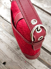 Load image into Gallery viewer, COACH Soho F10926 Red Canvas/Leather Hobo Bag
