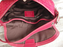 Load image into Gallery viewer, COACH Soho F10926 Red Canvas/Leather Hobo Bag
