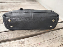 Load image into Gallery viewer, Coach Penelope Pebbled Satchel F14686 Black Leather Shoulder Bag
