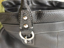 Load image into Gallery viewer, Coach Penelope Pebbled Satchel F14686 Black Leather Shoulder Bag
