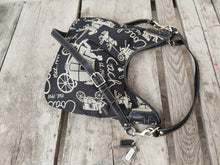 Load image into Gallery viewer, COACH F14480 SIGNATURE Horse Carriage Jacquard Hobo Handbag Shoulder Bag
