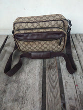 Load image into Gallery viewer, Gucci Gg Monogram 114531 205011 Brown Coated Canvas Cross Body Bag

