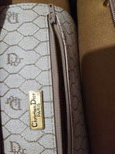 Load image into Gallery viewer, Christian Dior Vintage Beige Honeycomb Shoulder Bag
