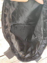 Load image into Gallery viewer, Victoria&#39;s Secret Tote Black Velvet Weekend/Travel Bag
