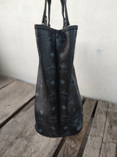Load image into Gallery viewer, MCM Visetos black big size shopper tote
