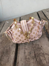Load image into Gallery viewer, Louis Vuitton Limited Edition Baby Pink M92392 Monogram Swarovski Strass Theda PM Bag
