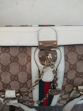 Load image into Gallery viewer, Boston Bag Treasure rare 146002 Ivory and Tan Leather Satchel

