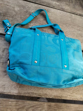Load image into Gallery viewer, Coach F19674 Kira Mermaid Signature Tote Crossbody Turquoise Aqua
