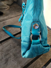 Load image into Gallery viewer, Coach F19674 Kira Mermaid Signature Tote Crossbody Turquoise Aqua
